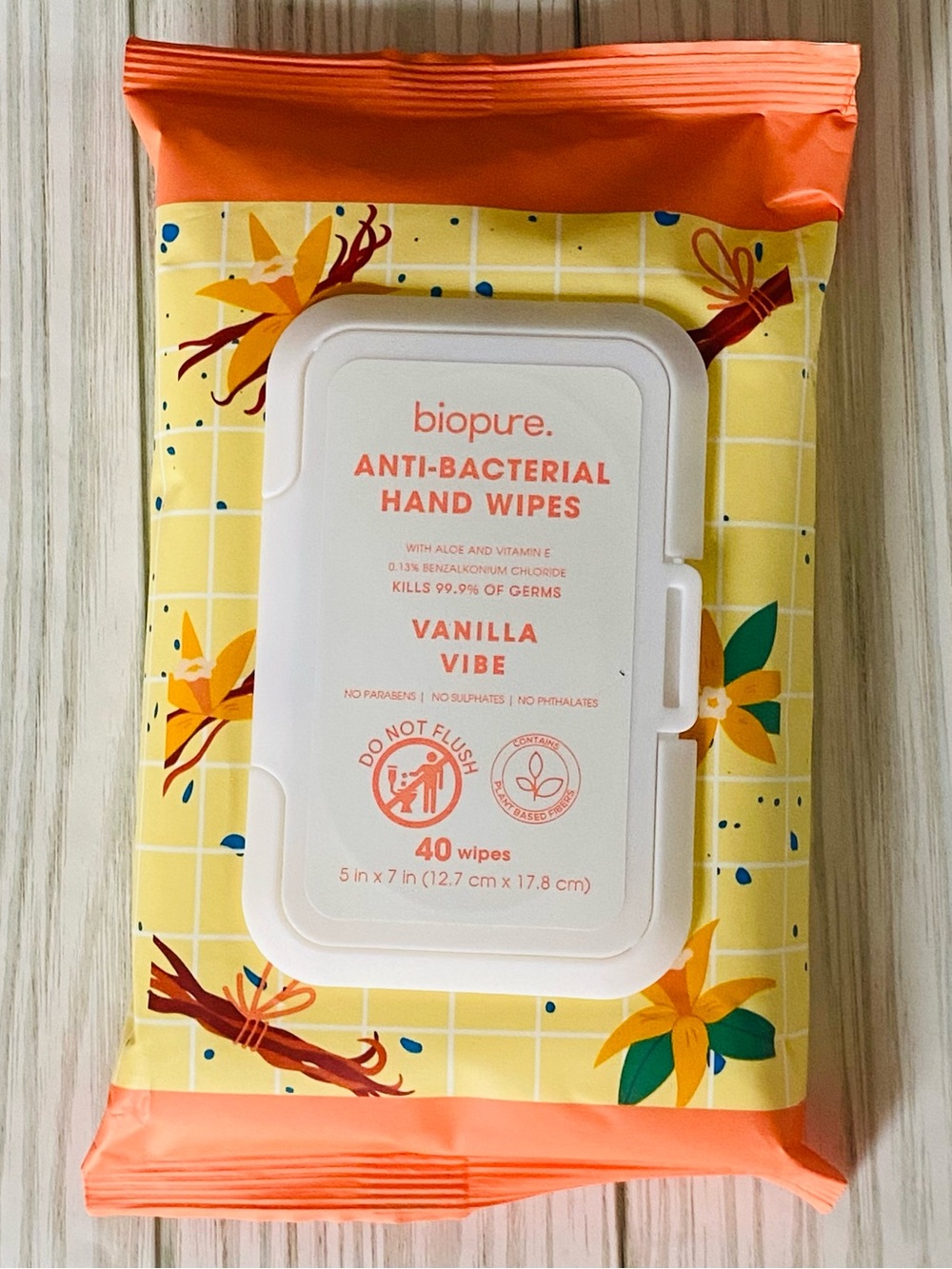 5/$10 biopure. AntiBac *VANILLA VIBE* 40 count